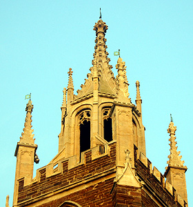 The belfry of Old Saint Mary's May 2012